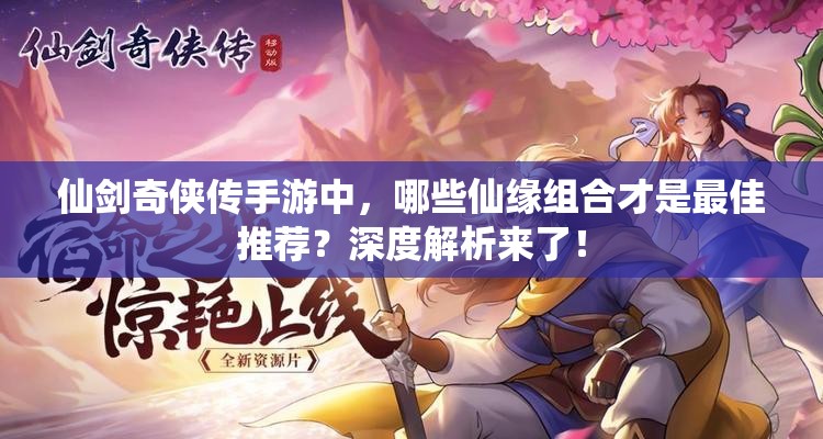 仙剑奇侠传手游中，哪些仙缘组合才是最佳推荐？深度解析来了！